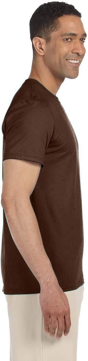 image:imageGildan Mens Short Sleeve 4Pack Polyester Performance TShirt XDark Chocolate