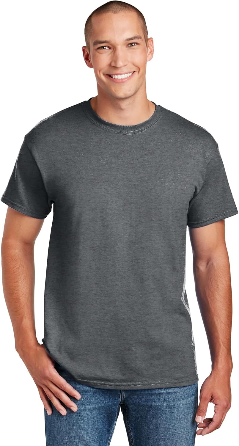 image:imageGildan Mens Short Sleeve 4Pack Polyester Performance TShirt XDarkheatherCarolinablue