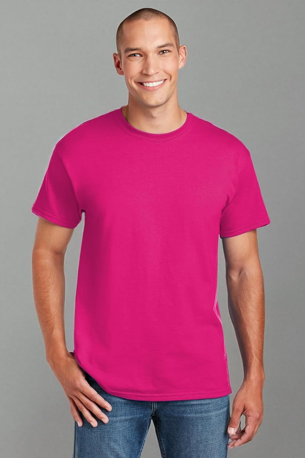 image:imageGildan Mens Short Sleeve 4Pack Polyester Performance TShirt XHeliconia