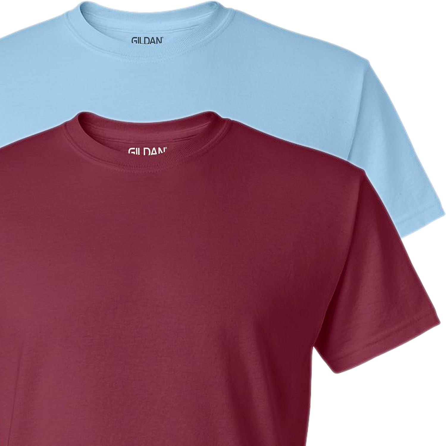 image:imageGildan Mens Short Sleeve 4Pack Polyester Performance TShirt XLightblueMaroon