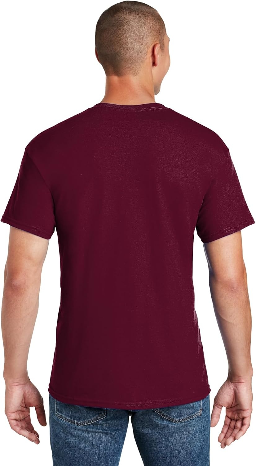 image:imageGildan Mens Short Sleeve 4Pack Polyester Performance TShirt XLightblueMaroon
