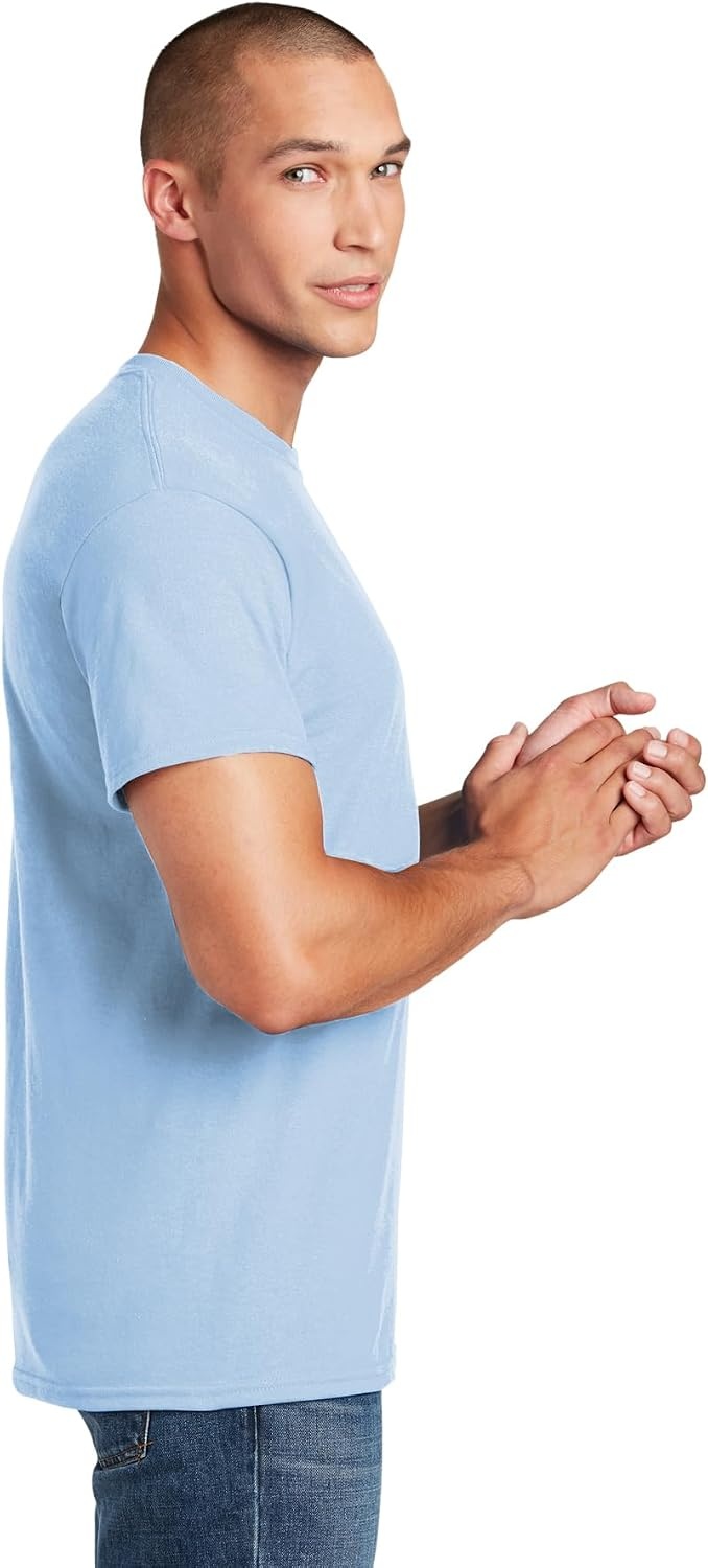 image:imageGildan Mens Short Sleeve 4Pack Polyester Performance TShirt XLightblueMaroon