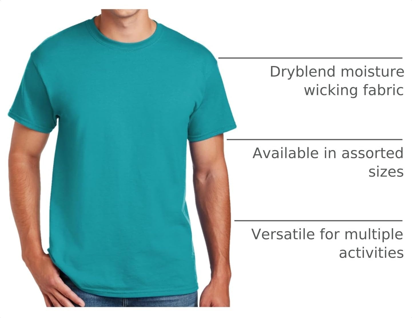 image:imageGildan Mens Short Sleeve 4Pack Polyester Performance TShirt XLightpinkJadedome
