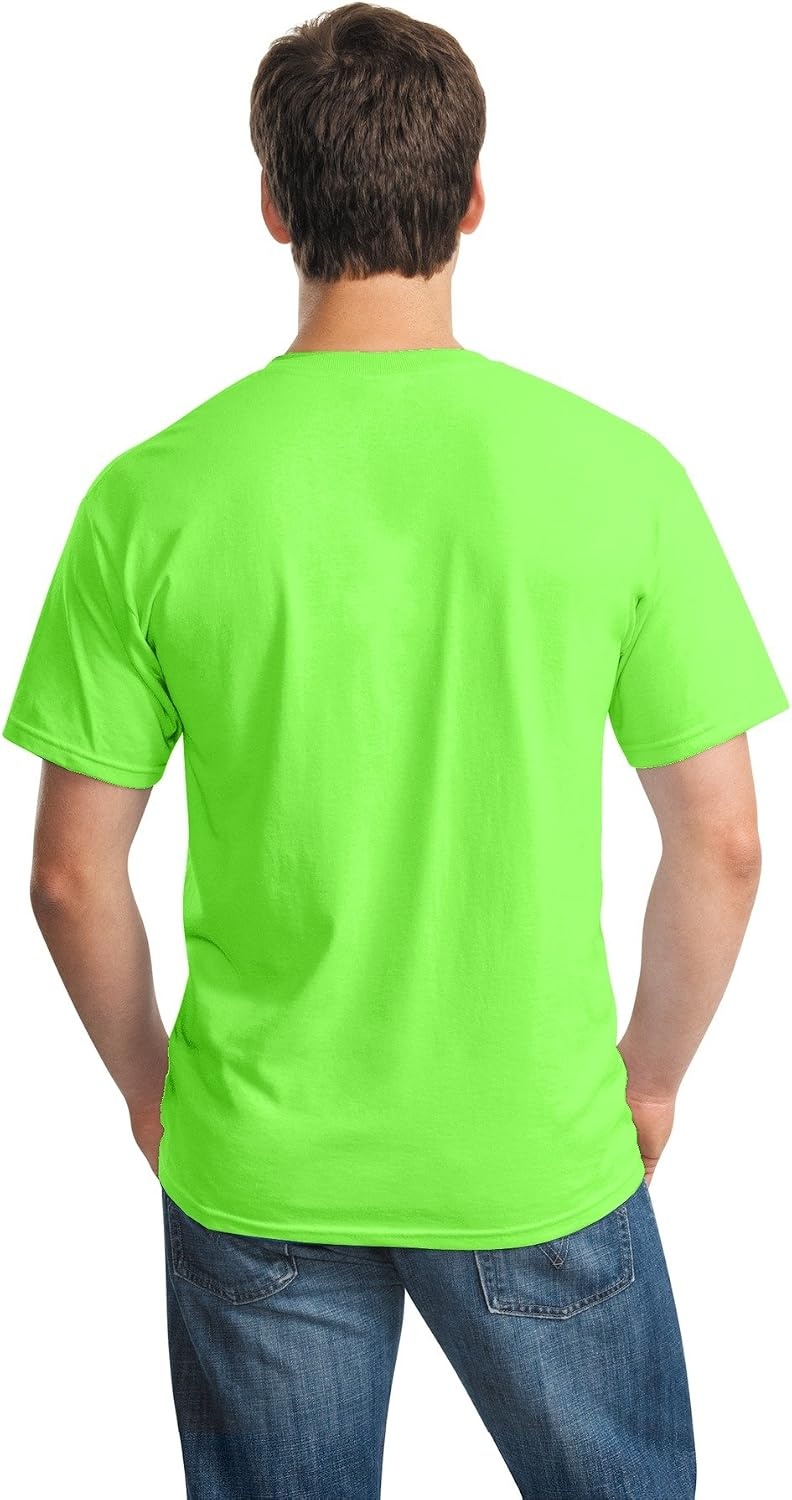 image:imageGildan Mens Short Sleeve 4Pack Polyester Performance TShirt XNeon Green