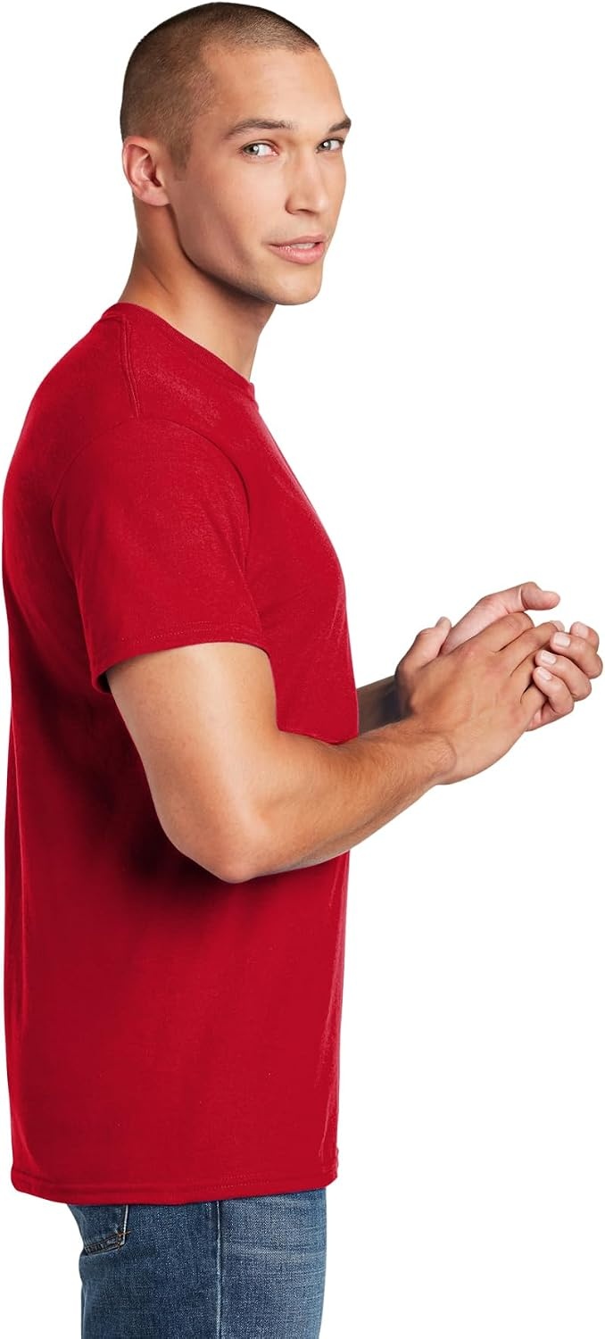 image:imageGildan Mens Short Sleeve 4Pack Polyester Performance TShirt XRedRoyal
