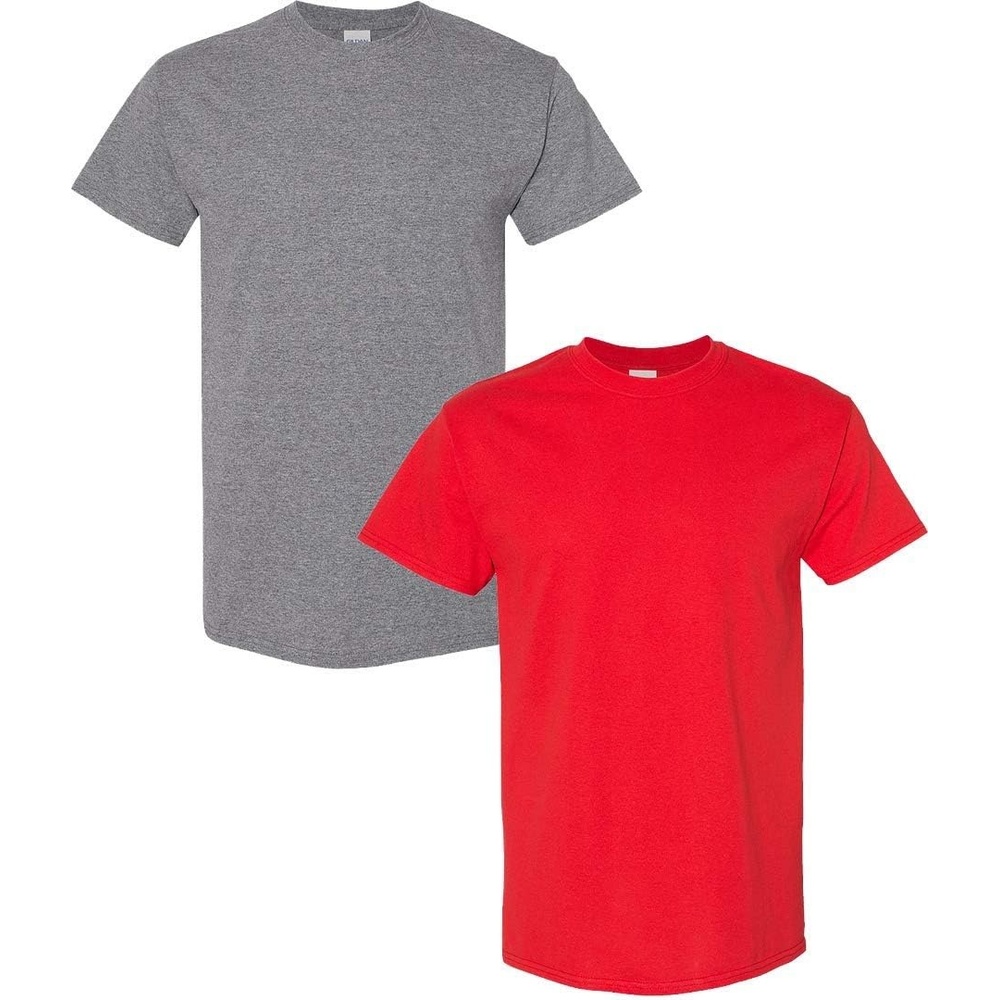 image:imageGildan Adult Ultra Cotton TShirt Style G2000 Multipack1 Graphite Heather 1 Red