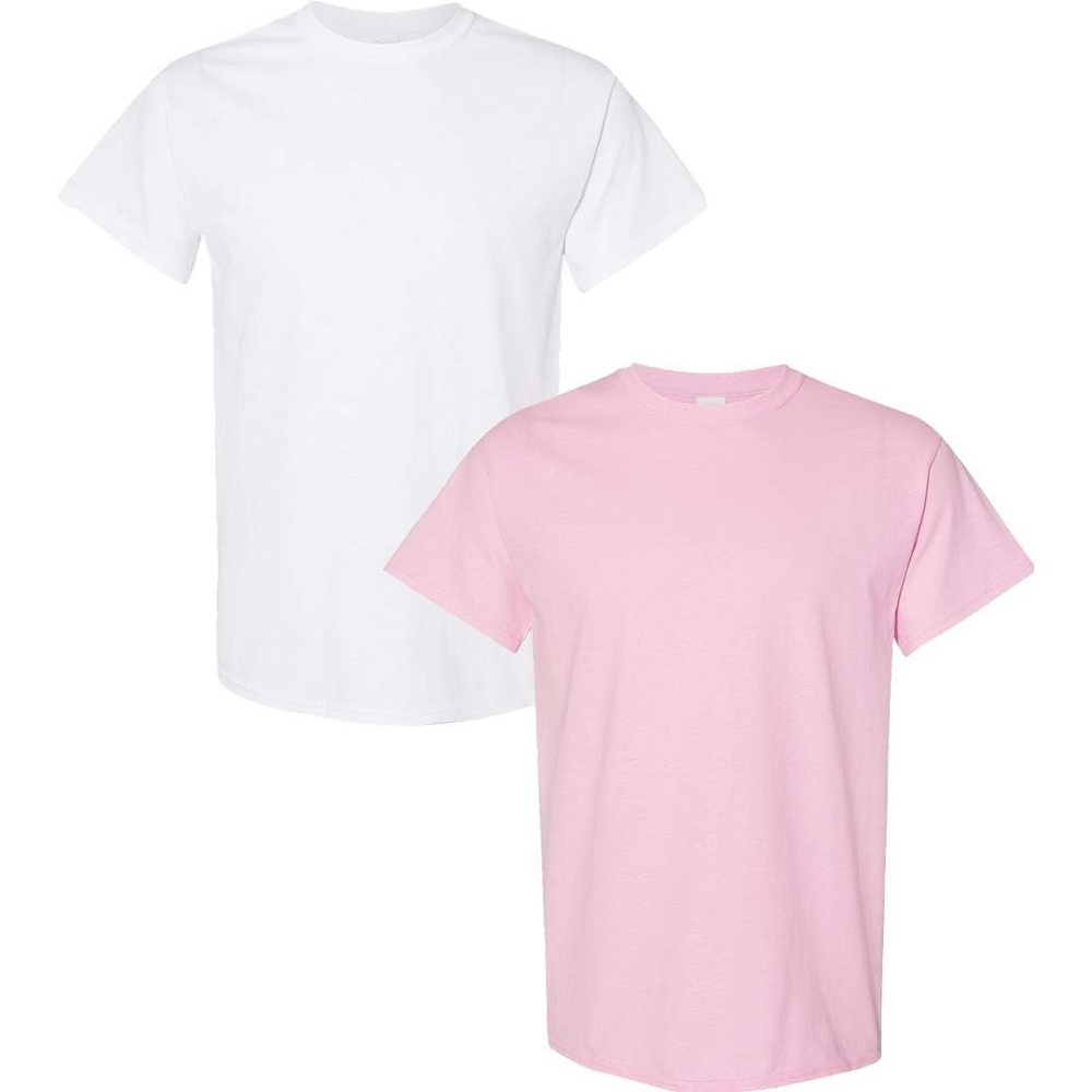 image:imageGildan Adult Ultra Cotton TShirt Style G2000 Multipack1 White 1 Light Pink