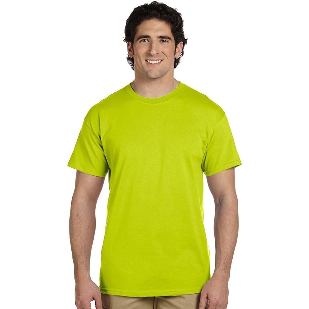 image:imageGildan Mens Short Sleeve 4Pack Polyester Performance TShirt X2x Tall safety Green