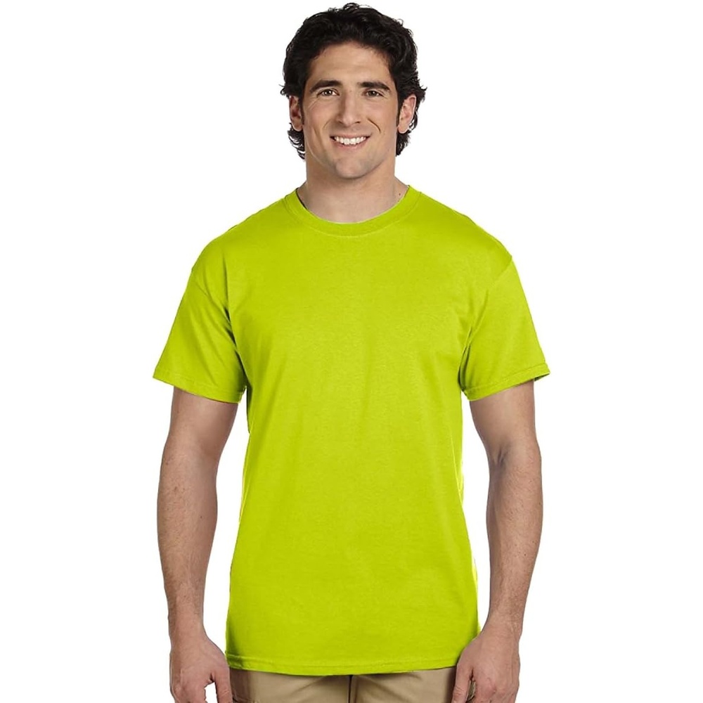 image:imageGildan Mens Short Sleeve 4Pack Polyester Performance TShirt X3x Tall safety Green