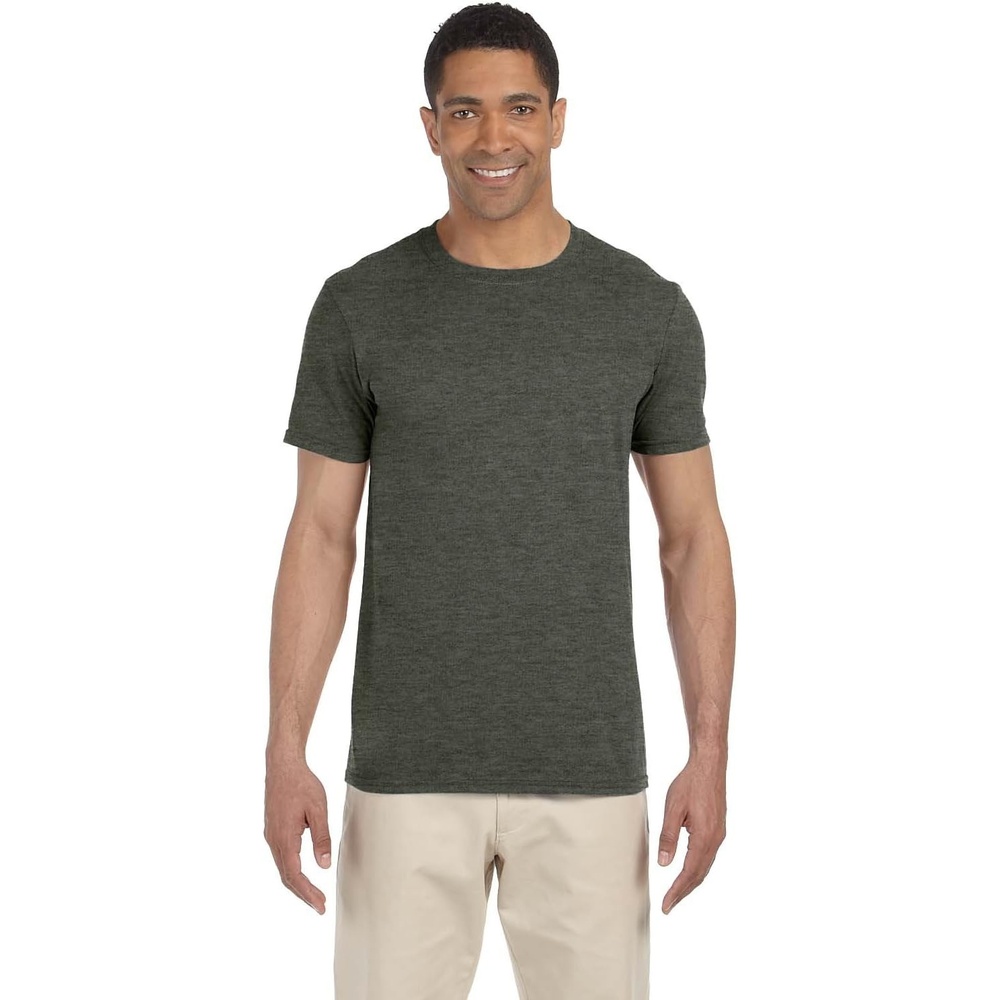 image:imageGildan Mens Short Sleeve 4Pack Polyester Performance TShirt X3xl heather Military Green 5050