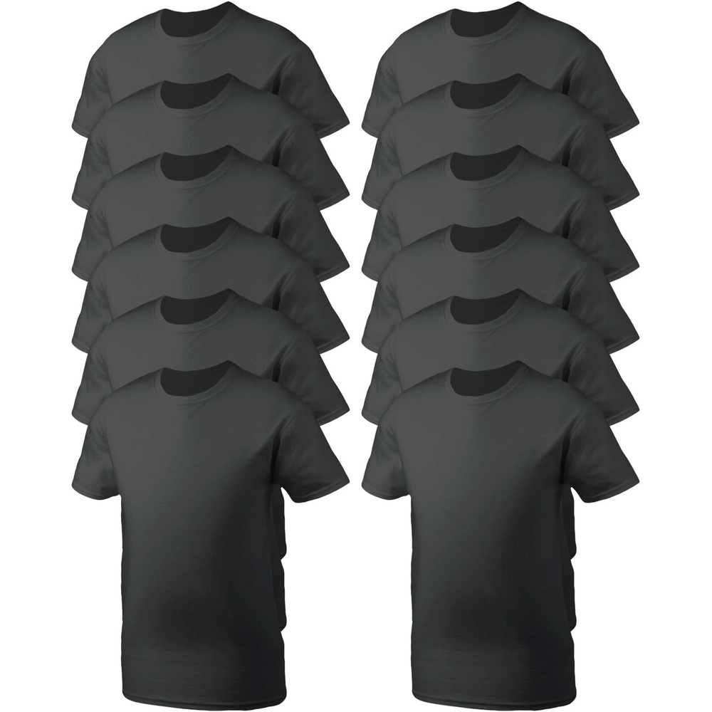 image:imageGildan Mens Short Sleeve 4Pack Polyester Performance TShirt XBlack 12pack