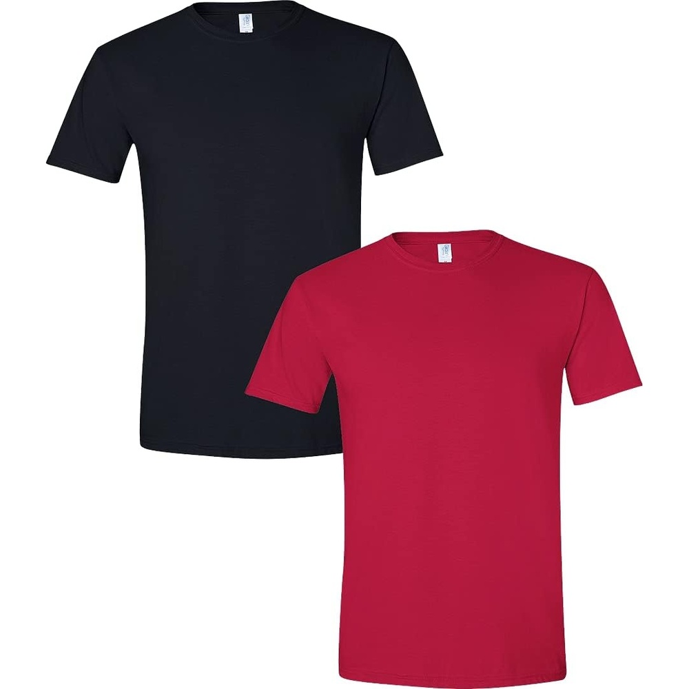 image:imageGildan Mens Short Sleeve 4Pack Polyester Performance TShirt XBlackCherry Red