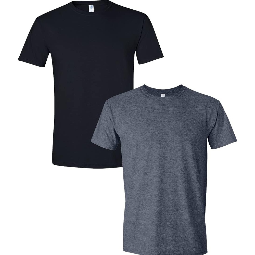 image:imageGildan Mens Short Sleeve 4Pack Polyester Performance TShirt XBlackHeather Navy