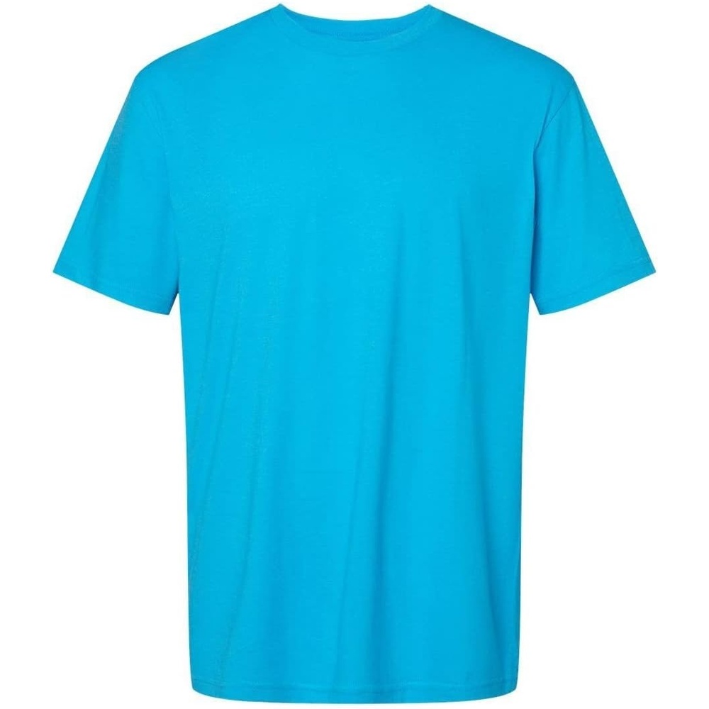 image:imageGildan Mens Short Sleeve 4Pack Polyester Performance TShirt XCaribbean Mist