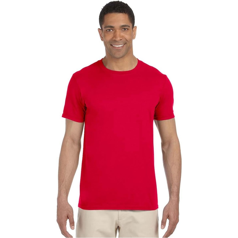 image:imageGildan Mens Short Sleeve 4Pack Polyester Performance TShirt XCherry Red