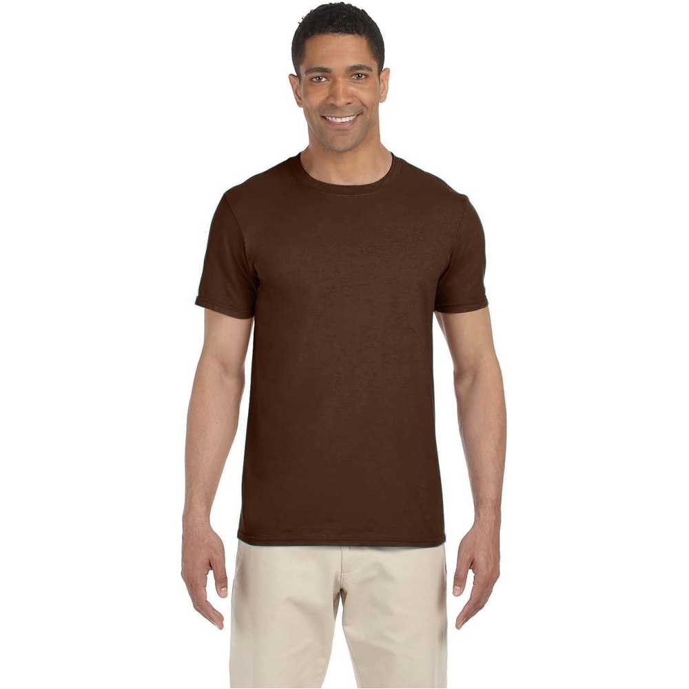image:imageGildan Mens Short Sleeve 4Pack Polyester Performance TShirt XDark Chocolate