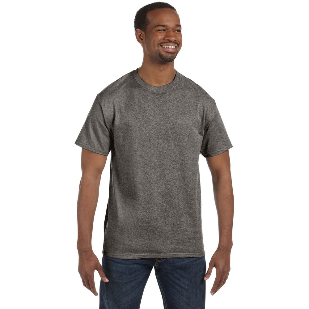 image:imageGildan Mens Short Sleeve 4Pack Polyester Performance TShirt XGraphite Heather