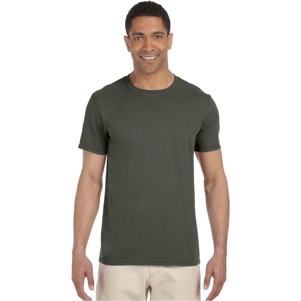 image:imageGildan Mens Short Sleeve 4Pack Polyester Performance TShirt XGreen orange purple red