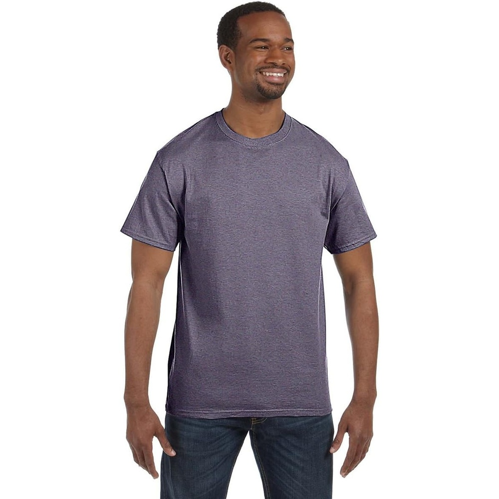 image:imageGildan Mens Short Sleeve 4Pack Polyester Performance TShirt XHeather Navy