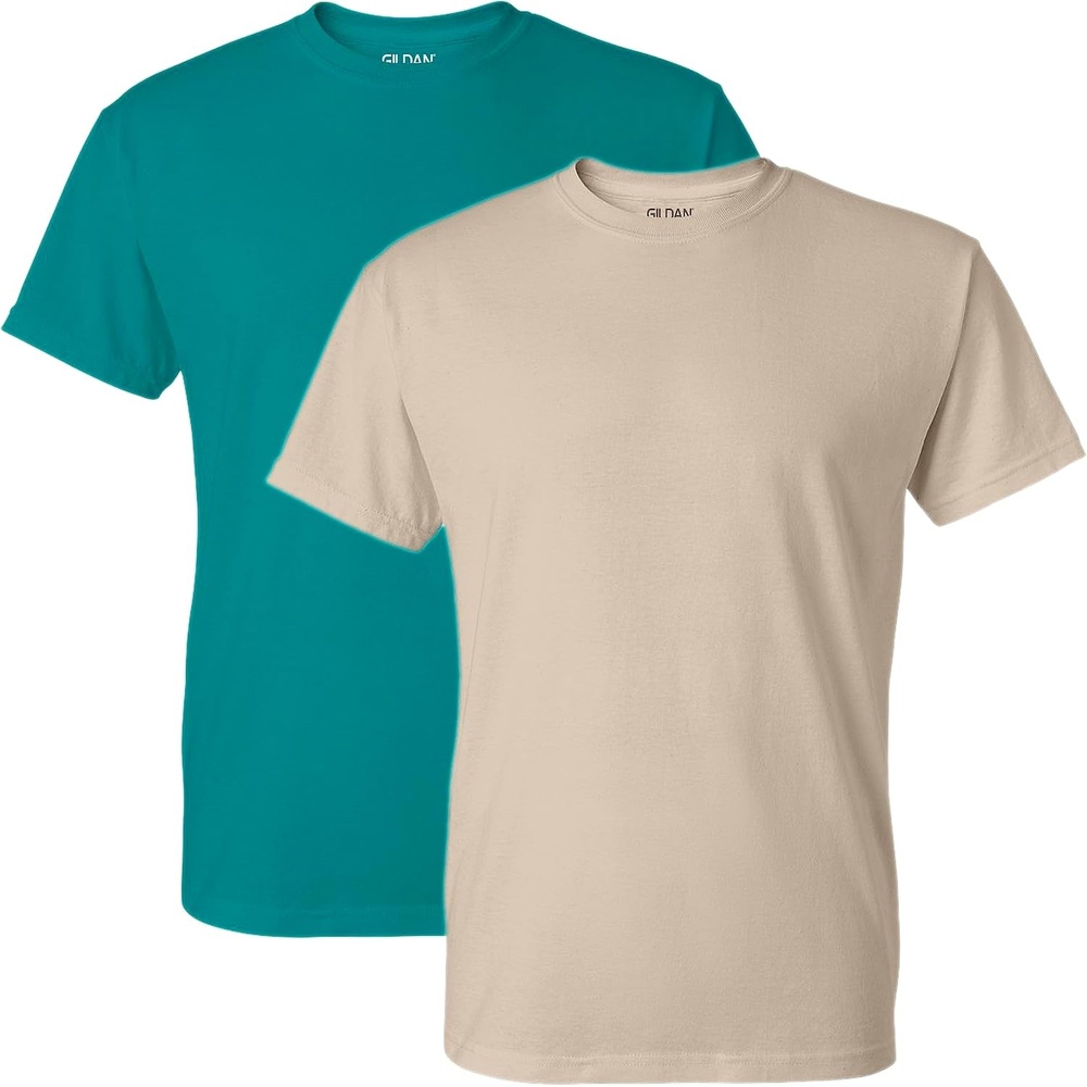 image:imageGildan Mens Short Sleeve 4Pack Polyester Performance TShirt XJadedomeSand