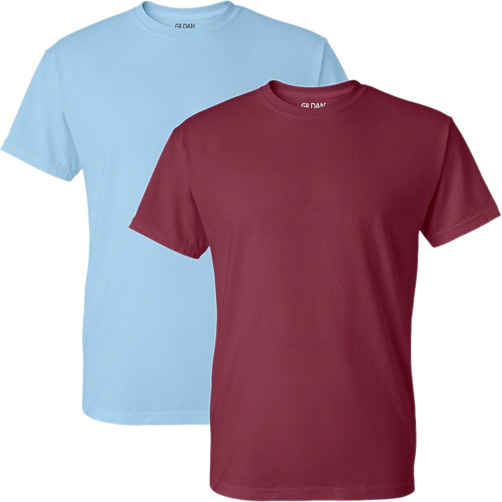 image:imageGildan Mens Short Sleeve 4Pack Polyester Performance TShirt XLightblueMaroon