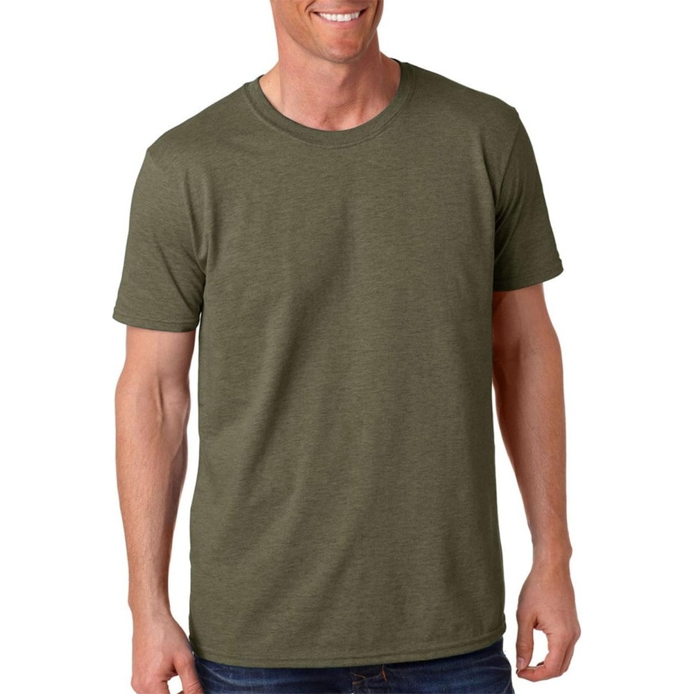 image:imageGildan Mens Short Sleeve 4Pack Polyester Performance TShirt XMedium hthr Military Green