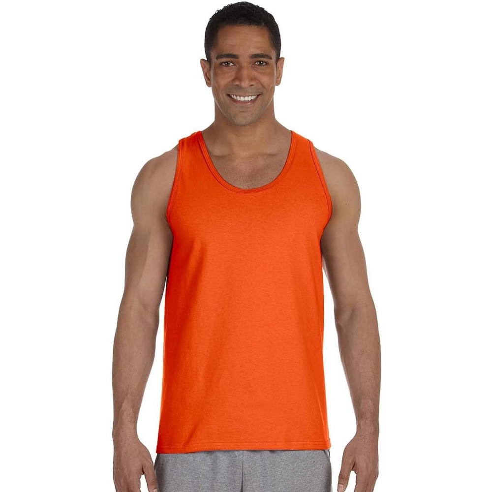 image:imageGildan Mens Short Sleeve 4Pack Polyester Performance TShirt XMedium orange