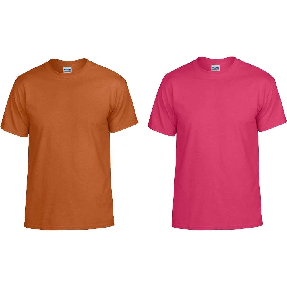 image:imageGildan Mens Short Sleeve 4Pack Polyester Performance TShirt XTorangeHeliconia