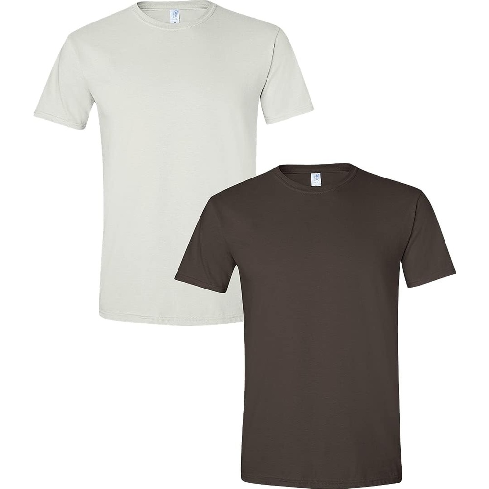 image:imageGildan Mens Short Sleeve 4Pack Polyester Performance TShirt XWhiteDark Chocolate
