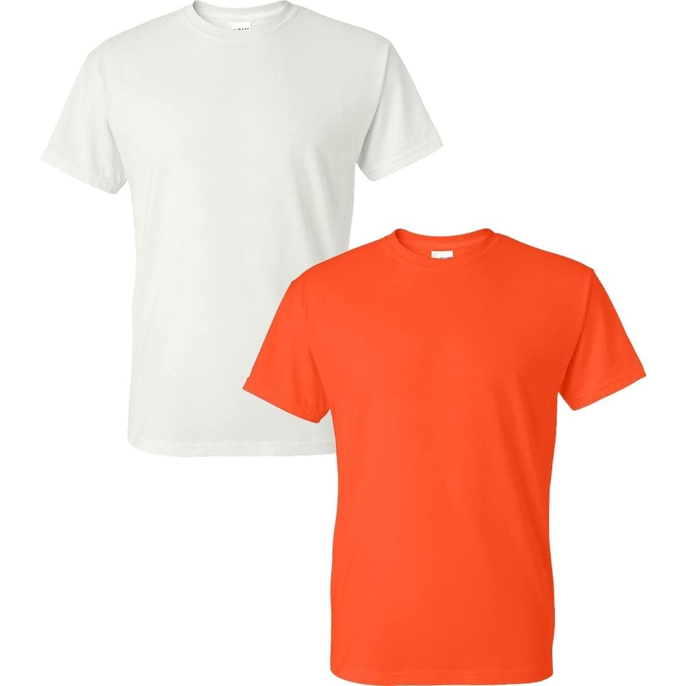 image:imageGildan Mens Short Sleeve 4Pack Polyester Performance TShirt XWhiteOrange