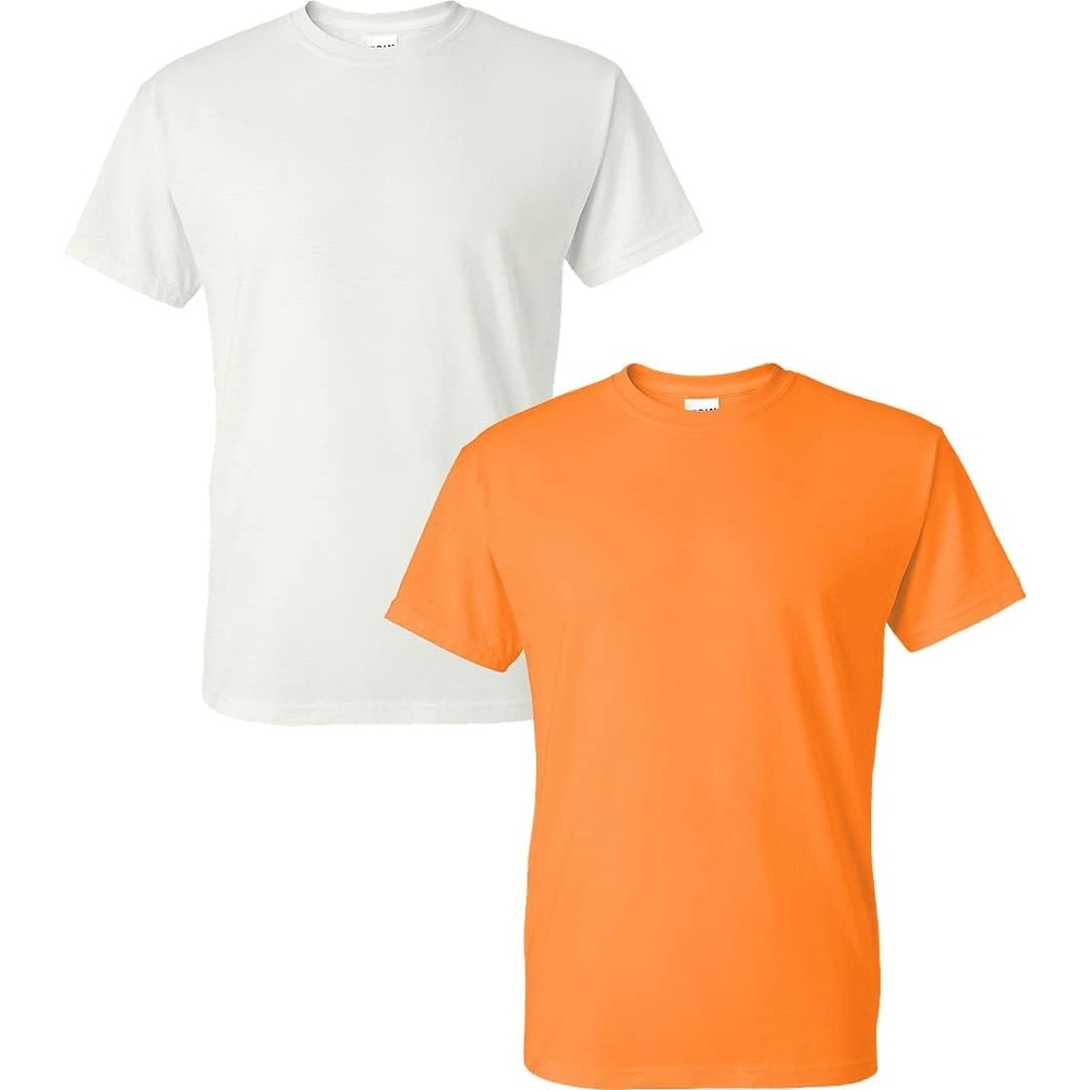 image:imageGildan Mens Short Sleeve 4Pack Polyester Performance TShirt XWhiteTennese Orange