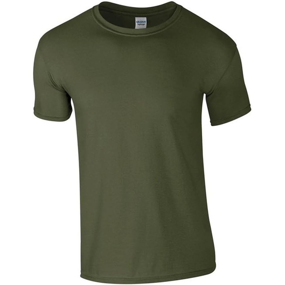 image:imageGildan Softstyle Unisex Adult ShirtMilitary Green Heather