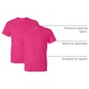 Gildan Men’s Short Sleeve 4-Pack Polyester Performance T-Shirt X(Heliconia)
