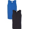 Gildan Men’s Short Sleeve 4-Pack Polyester Performance T-Shirt X(Black (Royal/Black))
