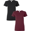 Gildan Men’s Short Sleeve 4-Pack Polyester Performance T-Shirt X(Black-maroon)