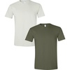 White/Military Green