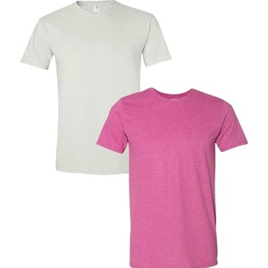 Gildan Adult Softstyle Cotton T-Shirt, Style G64000, Multipack(White-hthberry)