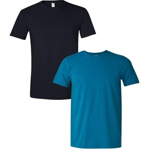 Gildan Men’s Short Sleeve 4-Pack Polyester Performance T-Shirt X((1) Black + (1) Antique Sapphire)
