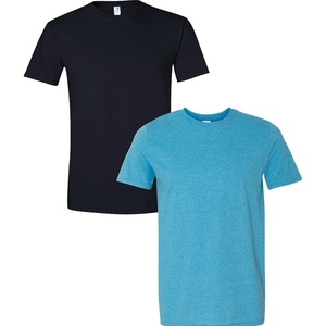 Gildan Men’s Short Sleeve 4-Pack Polyester Performance T-Shirt X(Black/Heather Sapphire)