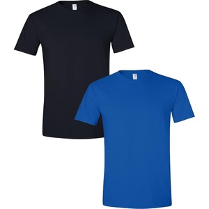 Gildan Men’s Short Sleeve 4-Pack Polyester Performance T-Shirt X(Black/Royal)