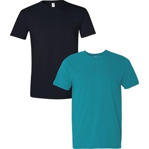 Gildan Men’s Short Sleeve 4-Pack Polyester Performance T-Shirt X(Black/Tropical Blue)