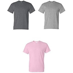 Gildan Men’s Short Sleeve 4-Pack Polyester Performance T-Shirt X((Darkheather/Sportsgrey/Pink))
