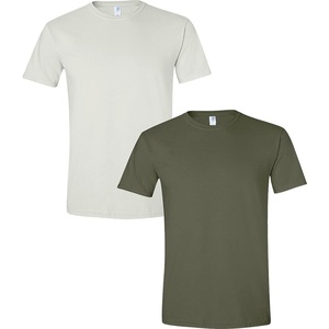 Gildan Men’s Short Sleeve 4-Pack Polyester Performance T-Shirt X(White/Military Green)