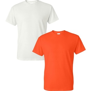 Gildan Men’s Short Sleeve 4-Pack Polyester Performance T-Shirt X(White/Orange)